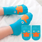 Green duck baby socks