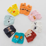 Colourful animal socks for baby girls and boys