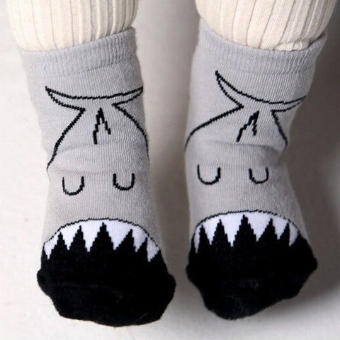 Shark baby socks