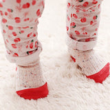 Warm baby socks for winter - red