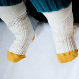 Warm baby socks for winter - yellow